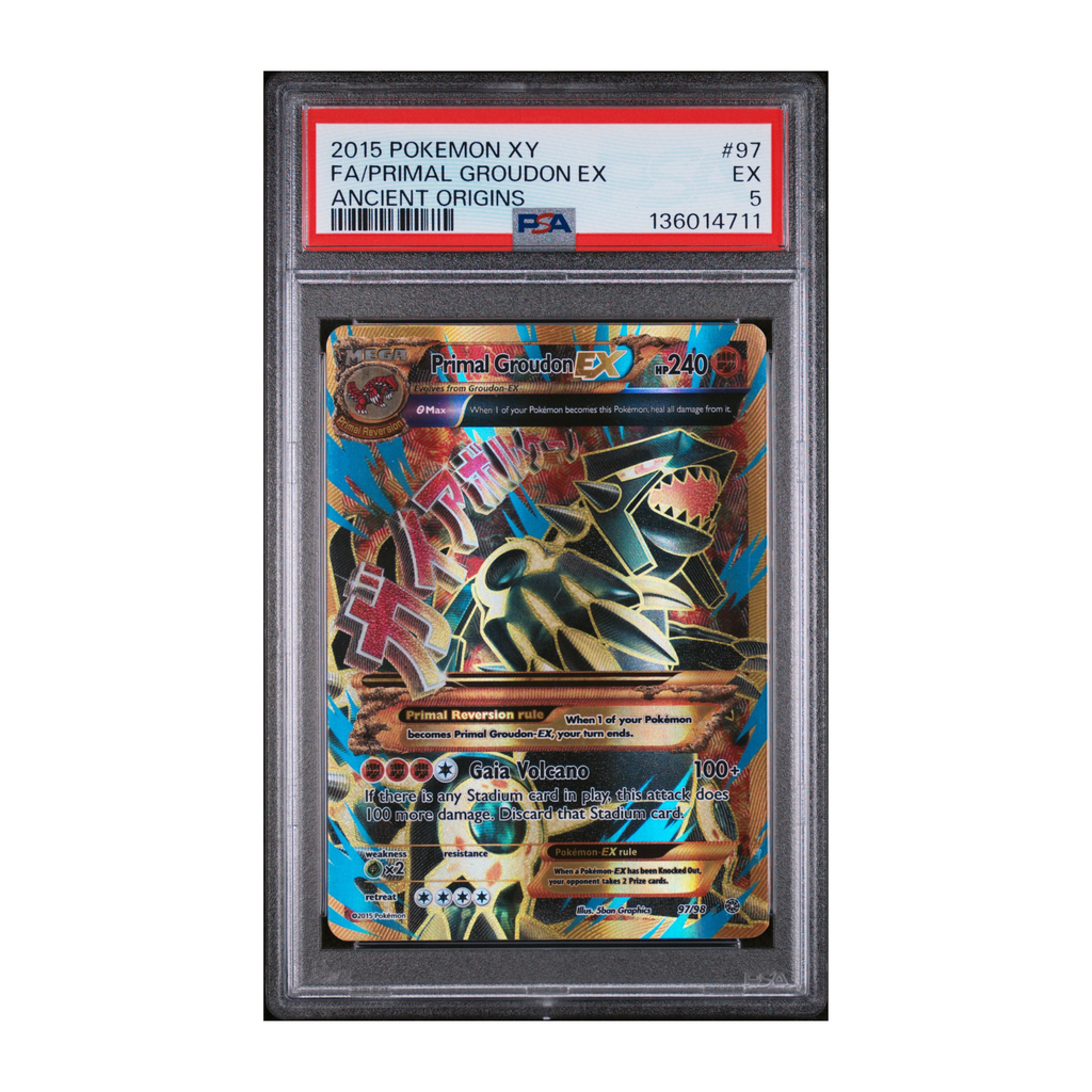 Primal Groudon EX #97 Ancient Origins PSA 5
