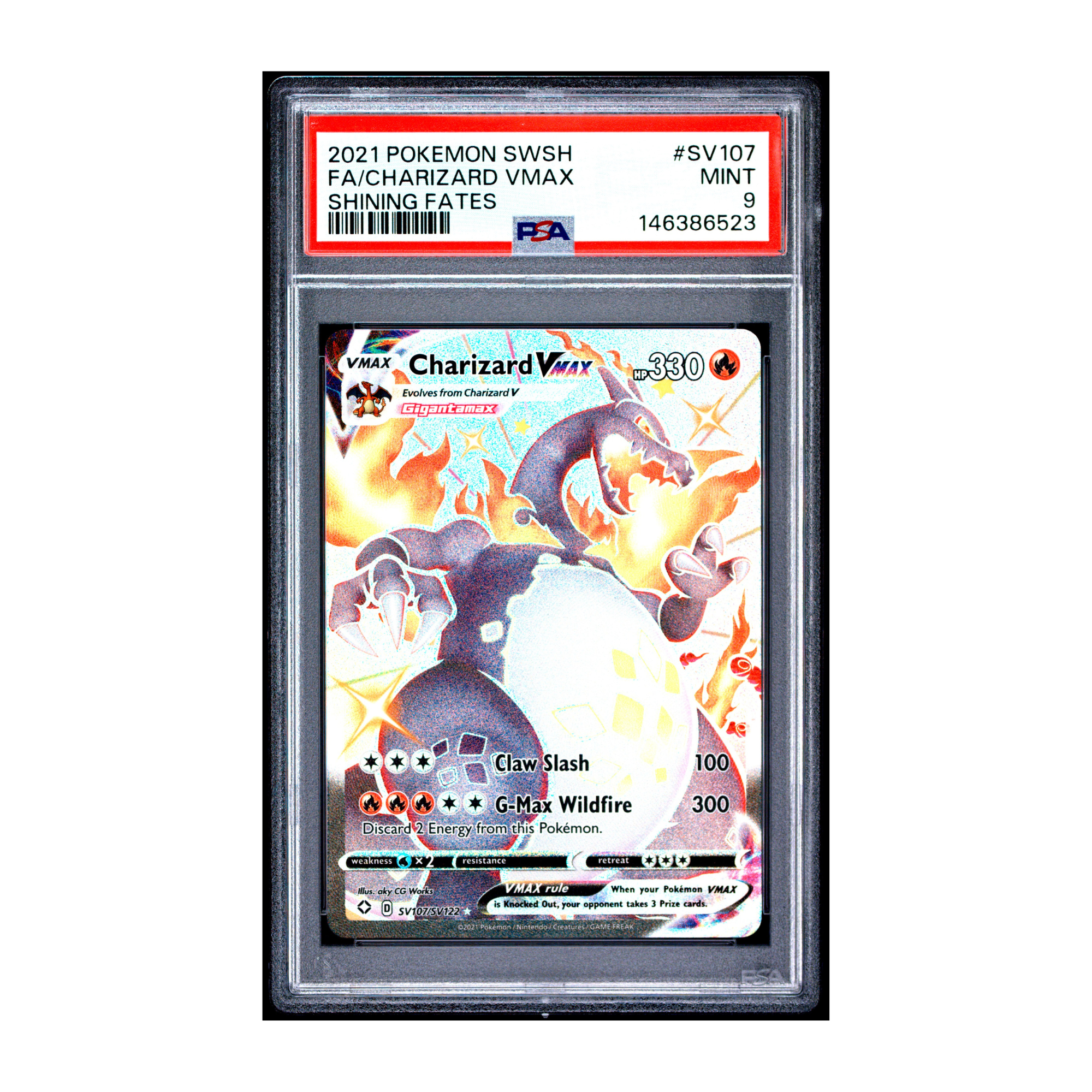 Charizard #SV107 Shinning Fates PSA 9