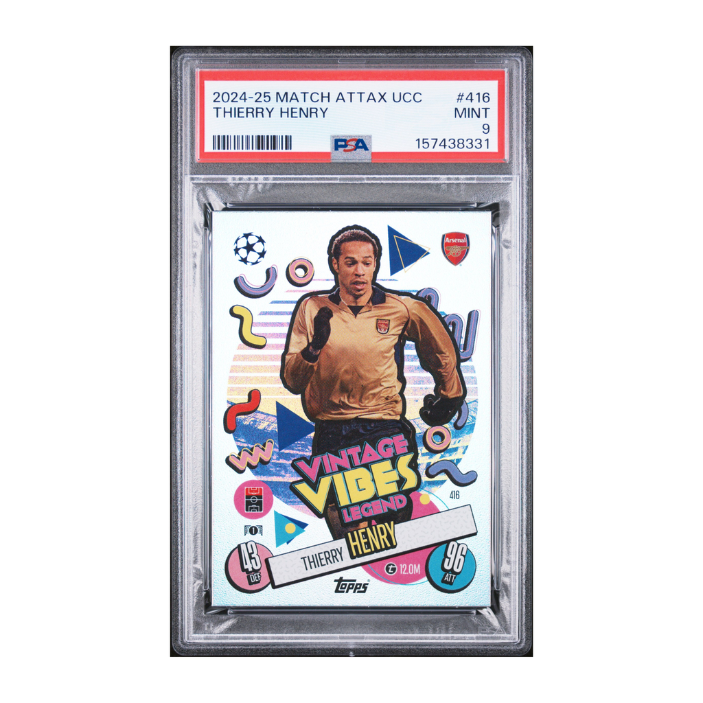 Thierry Henry #416 Match Attax PSA 9