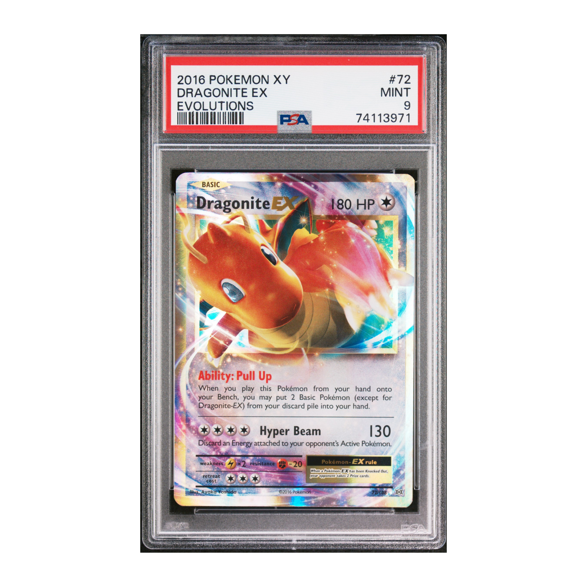 Dragonite XY Evolutions #72 PSA 9