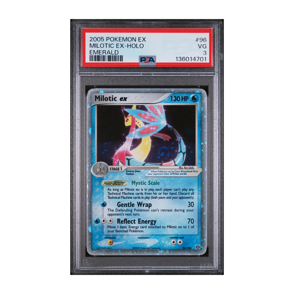 Milotic EX #96 Emerald PSA 3
